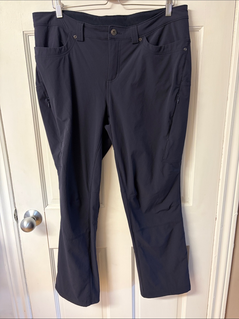 Duluth Trading Co. Women's Flexpedition Lined Straight Leg Navy Blue Pants sz 16